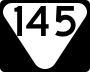 State Route 145 marker