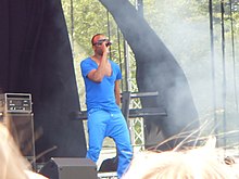 Nathan performing live in Stoke-on-Trent in 2011