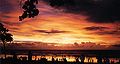 Sunset in Kuta beach.