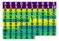 Step 2: The columns from step 1 are written into the second grid (which has the key AEROPLANES).