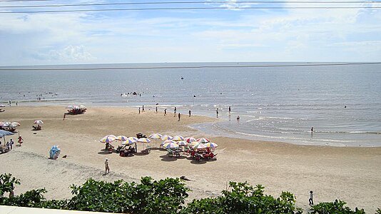 Beach at Long Hải, a tourist attraction