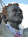 The Billy Bremner statue opposite the club shop at the south-east corner of the ground