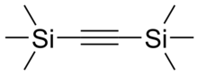 Skeletal formula of bis(trimethylsilyl)acetylene