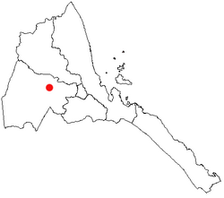 Location of Agordat