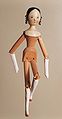 Image 12A peg wooden doll from Val Gardena, 1850 (from List of wooden toys)