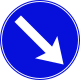 Pass designated place on right