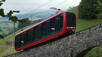 Pilatus Bahn Bhe 2v2 railcars by Stadler Rail, introduced in 2022