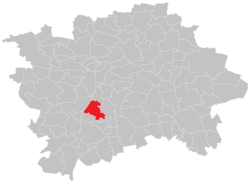 Location of Braník in Prague