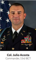 COL Julio Acosta (27 July 2018– 12 July 2020)