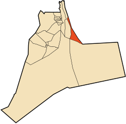 Location of Benaceur commune within Ouargla Province