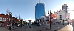 A pedestrian street in central Chelyabinsk