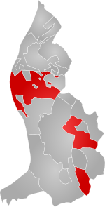 Schaan and its exclaves in Liechtenstein