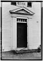 The original door on the Northeast side of the Oliver Wight House, photographed in 1937