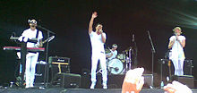 Regurgitator performing at the Big Day Out in Adelaide, February 2008.