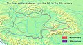 Image 8The Avar settlement area from the 7th to the 9th century, according to Éva Garam (from History of Slovakia)