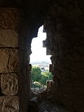 Embrasure in the Northwestern tower