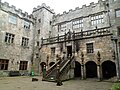 Inside the courtyard