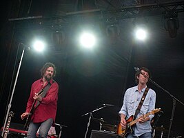 Drive-By Truckers performing at The Gorge Amphitheatre, Washington, during the Sasquatch! Music Festival in 2010.