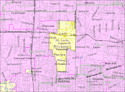 U.S. Census reference map.