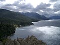 Vista del lago desde el mirador del viento.