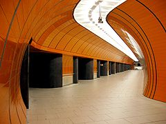 U-Bahn level with extension tunnel