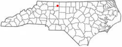 Location of Walnut Cove, North Carolina