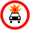 No entry for vehicles carrying explosive substances