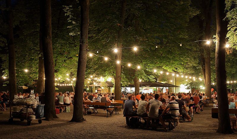 File:Biergarten at Night 2.JPG