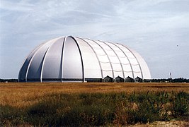 The Aerium airship hangar at Brand-Briesen Airfield, Halbe, Germany