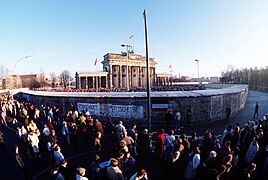 Shortly before the wall is torn down, December 1989