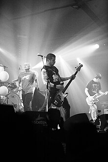 Converge in France, 2007 (seen from left to right: Jacob Bannon, Nate Newton, and Kurt Ballou)