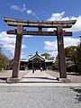 Front View of Hokoku Shrine from the 2nd Torii Gate