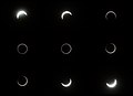 Eclipse progression as seen from Chiayi, Taiwan, near the Northern Tropic.