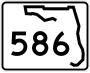 State Road 586 marker