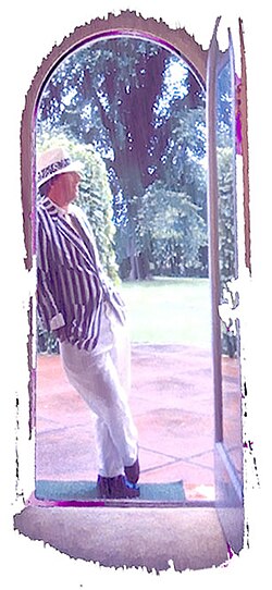 Artist Tery Fugate-Wilcox in the Hamptons, c. 1998