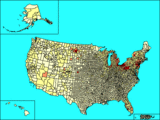 Hungarians in the United States (according to the 2000 census)