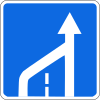 End of the left lane