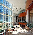 Inside the Gonda building looking south toward the 1954 Mayo building.