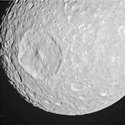 Image of Mimas taken by Cassini on its close flyby of February 13, 2010.