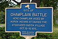 Samuel de Champlain 1935 plaque in Oneida