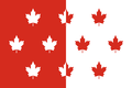 Proposal made during the Great Flag Debate featuring ten maple leaves (1964)