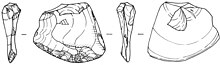 This scaper is one type of scrapers based on Bordes' typology. Bordes classified the scapers by the location and shape of retouch on lithic