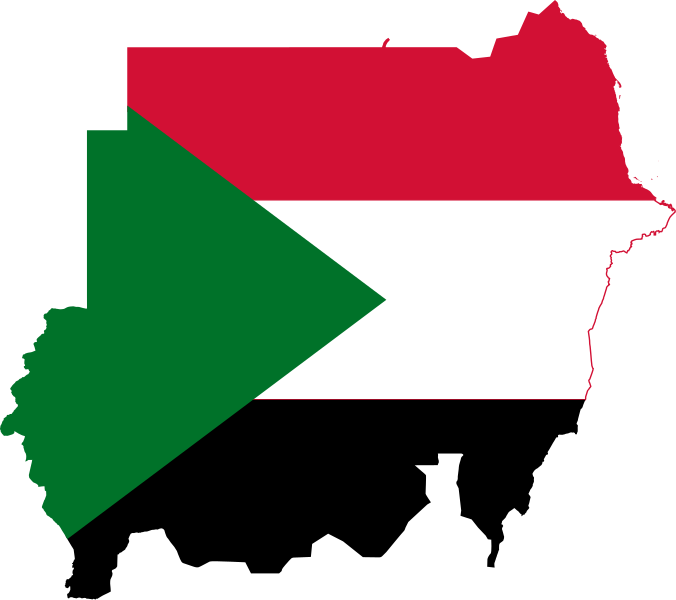 Archivo:Flag map of Sudan.svg