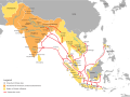 The spread of Hinduism.