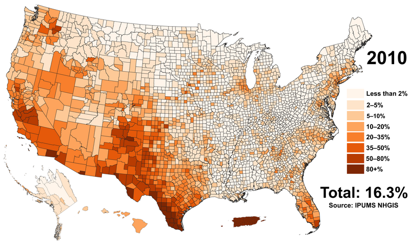 File:Hispanic Americans 2010 County.png