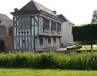 A half-timbered medieval house