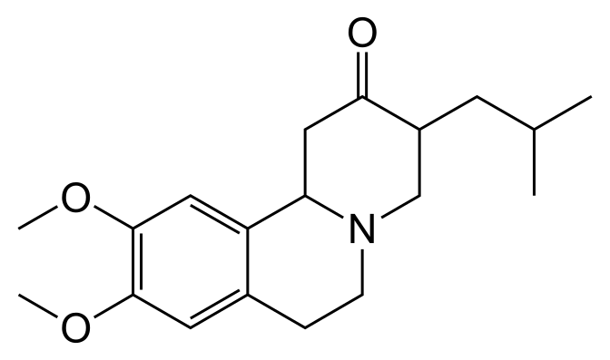 File:Tetrabenazine structure.svg