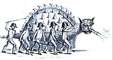 Tarasque of Tarascon, 1846 drawing