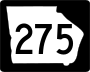 State Route 275 marker