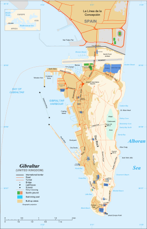 Map of Gibraltar